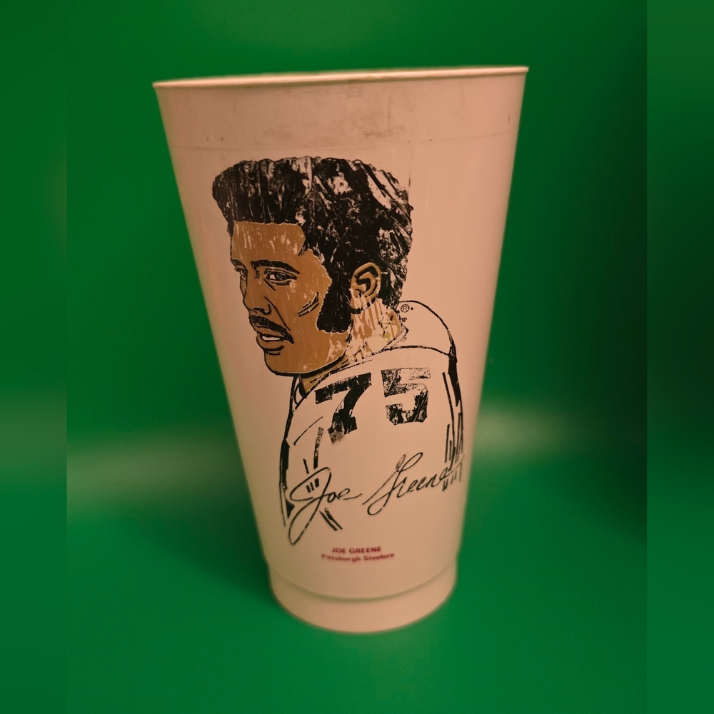 "Mean Joe Greene" Pittsburgh Steelers, 7-Eleven Cup